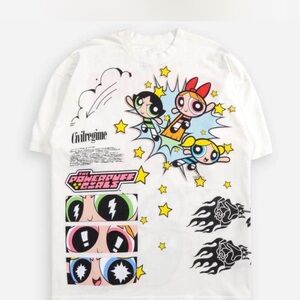 Large Civil Regime Powerpuff Girls white t-shirt